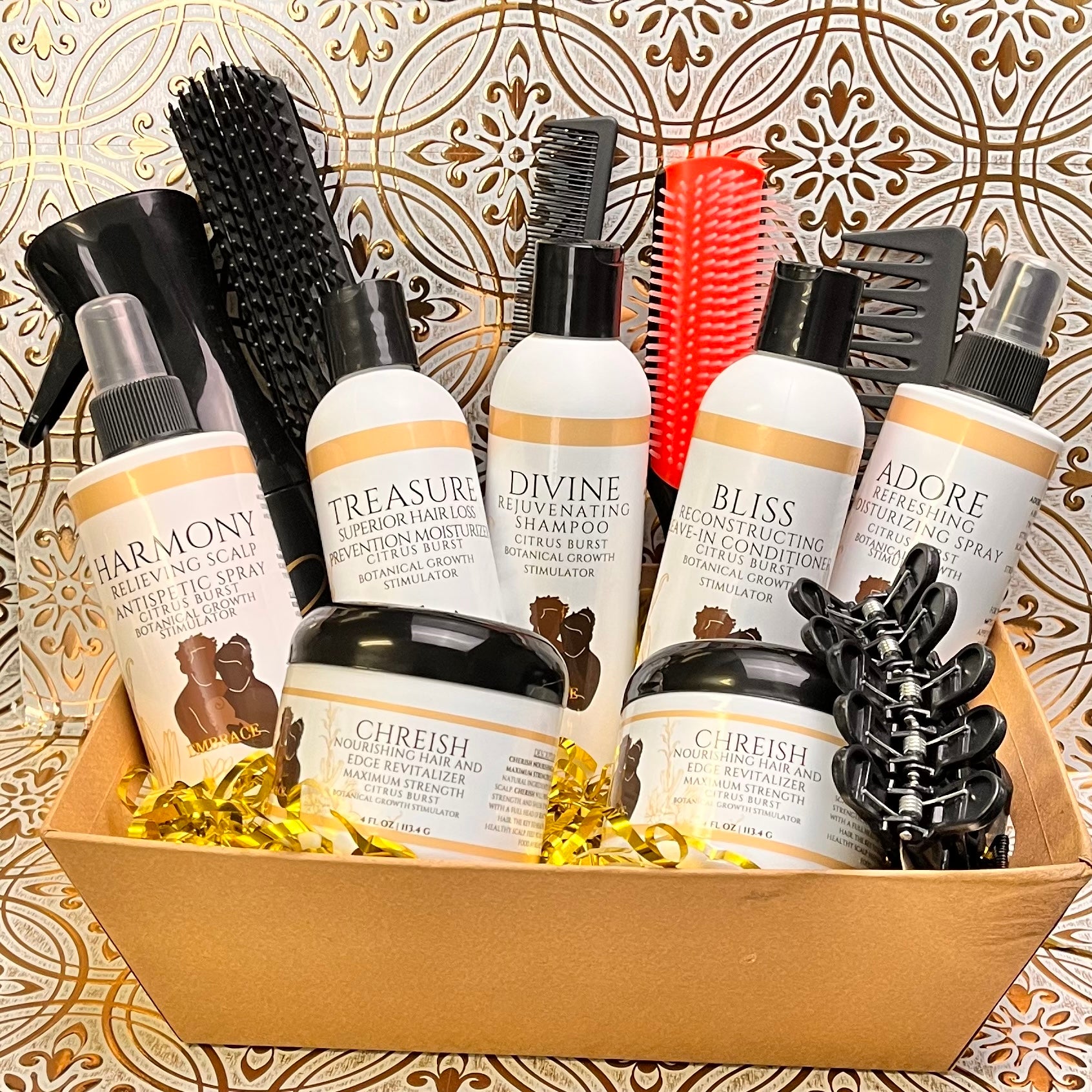 Complete natural hair Growth System.  Healthier hair